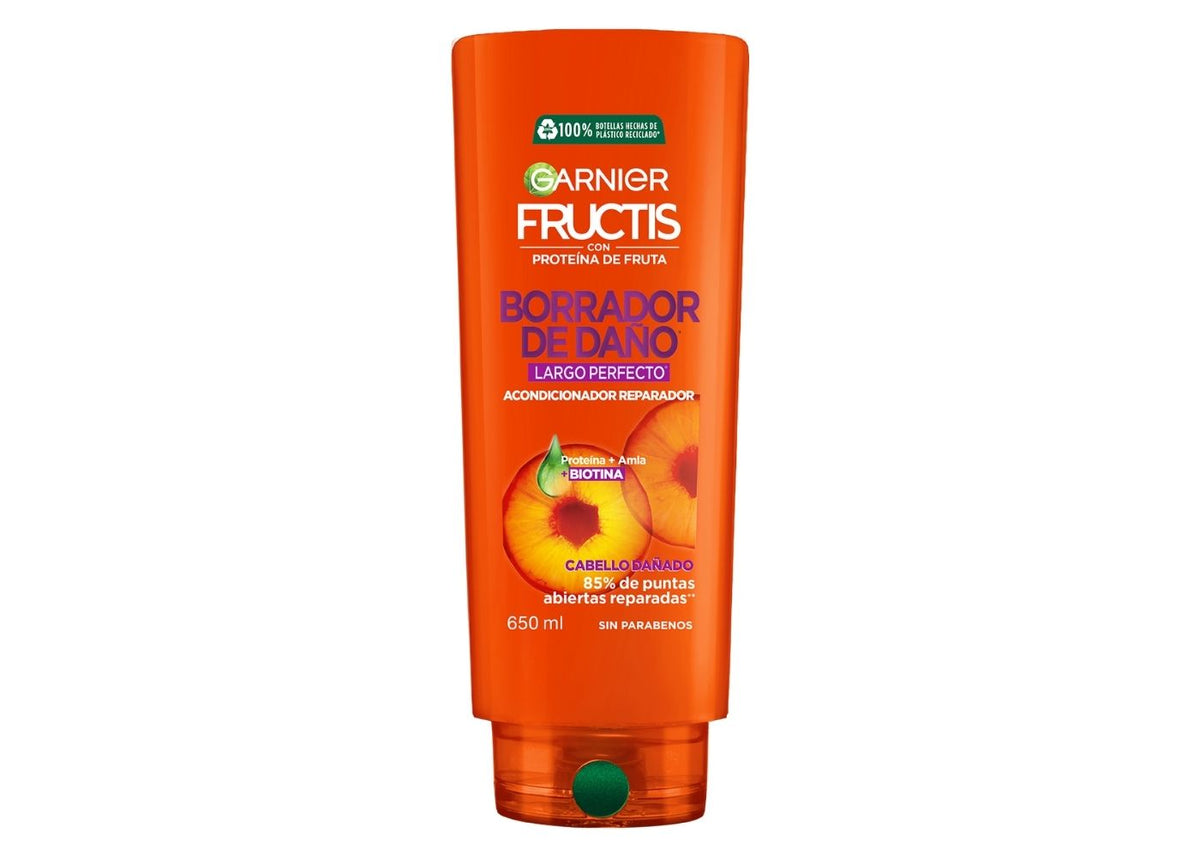 Garnier Fructis Acondicionador Borrador de Dano Largo Perfecto, 650 ml